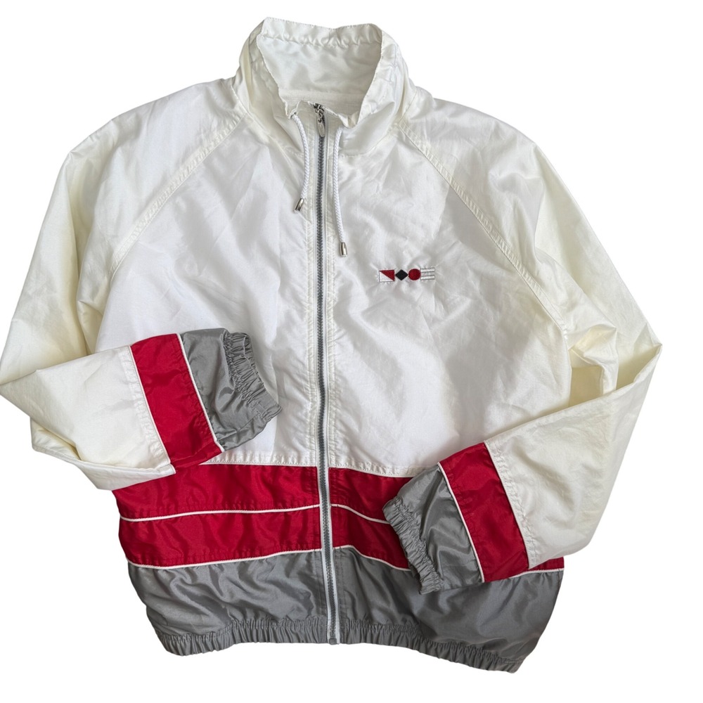 Vintage Catalina windbreaker mock‎ neck